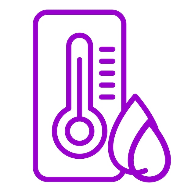 Estilo del icono de humedad del diseño vectorial
