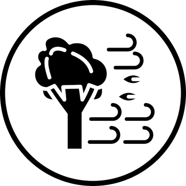 Estilo del icono del huracán