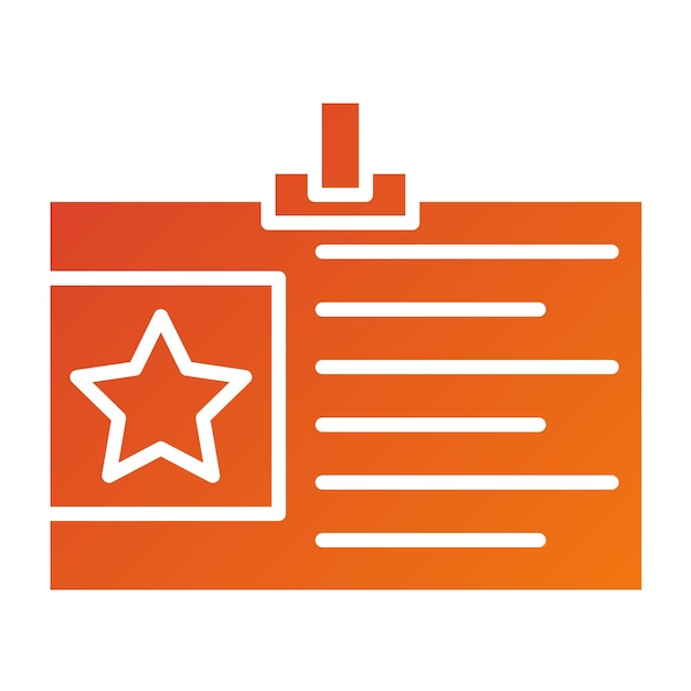 Estilo del icono del ID de diseño vectorial
