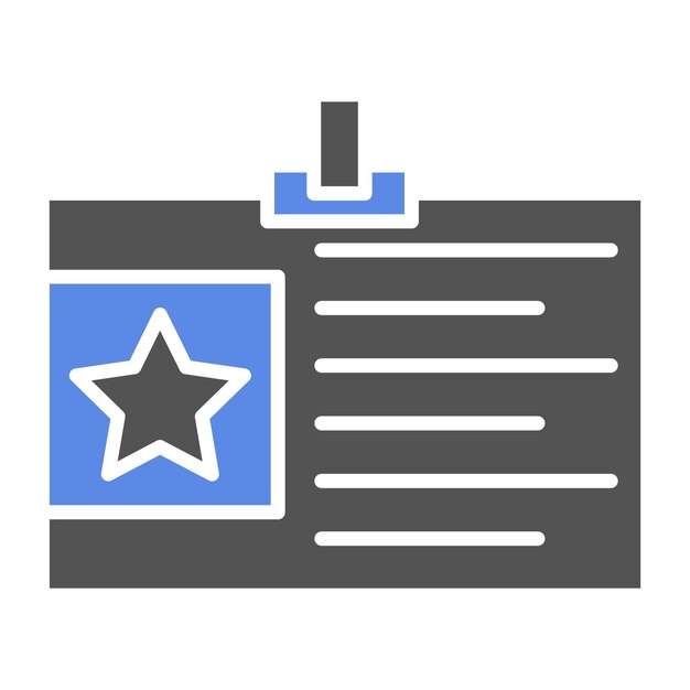 Estilo del icono del ID de diseño vectorial