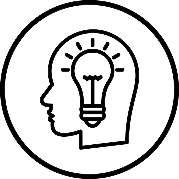 Estilo del icono de la idea de diseño vectorial