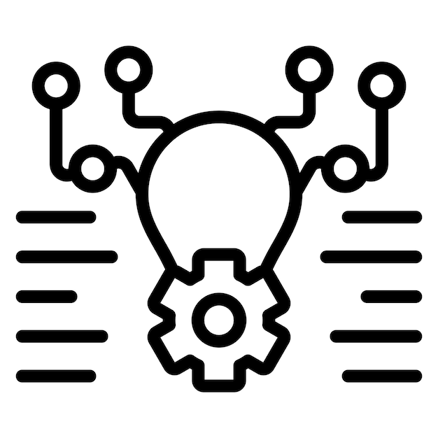 Estilo del icono de la idea de diseño vectorial