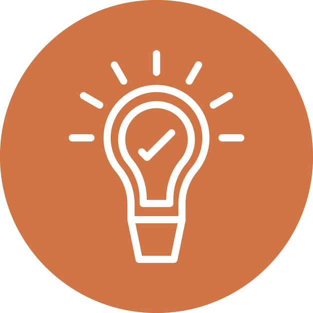 Estilo del icono de la idea de diseño vectorial