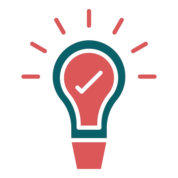 Estilo del icono de la idea de diseño vectorial