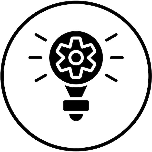 Estilo del icono de la idea de diseño vectorial
