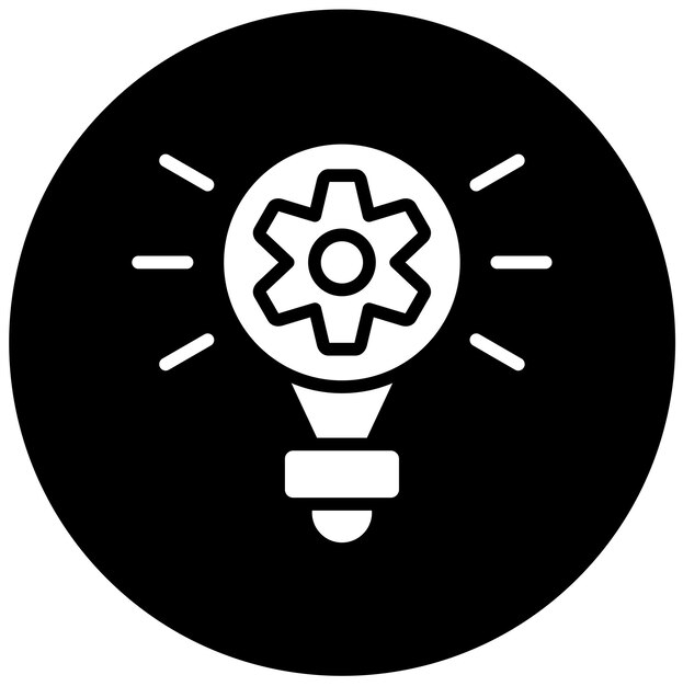 Estilo del icono de la idea de diseño vectorial