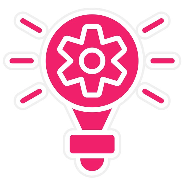 Estilo del icono de la idea de diseño vectorial