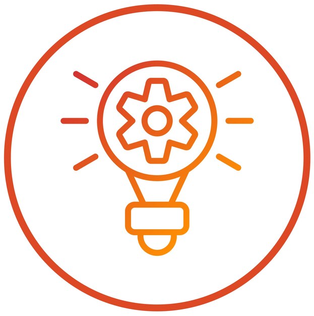 Estilo del icono de la idea de diseño vectorial