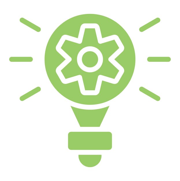 Estilo del icono de la idea de diseño vectorial