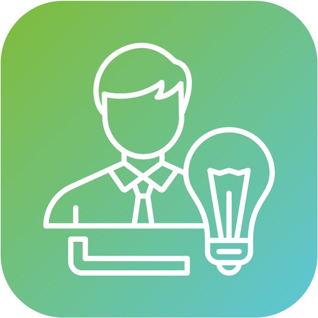Estilo del icono de la idea de diseño vectorial