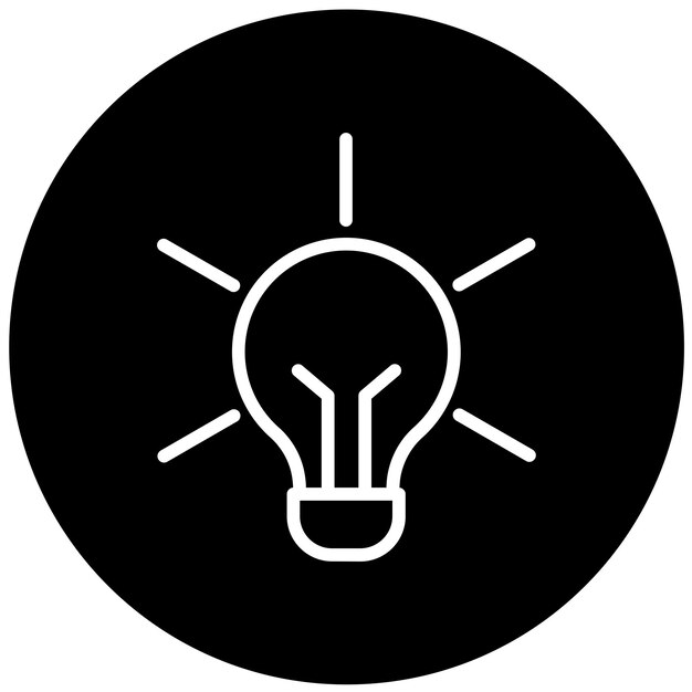 Estilo del icono de la idea de diseño vectorial