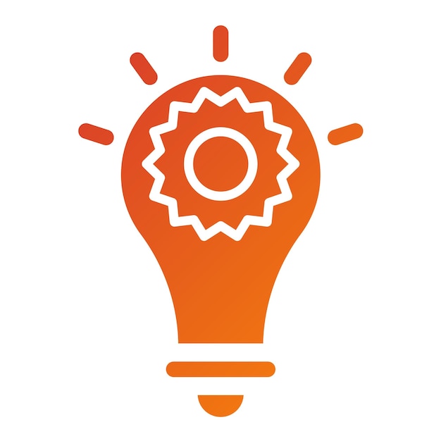 Estilo del icono de la idea de diseño vectorial