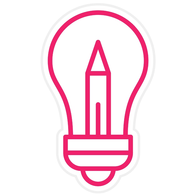 Estilo del icono de la idea de diseño vectorial
