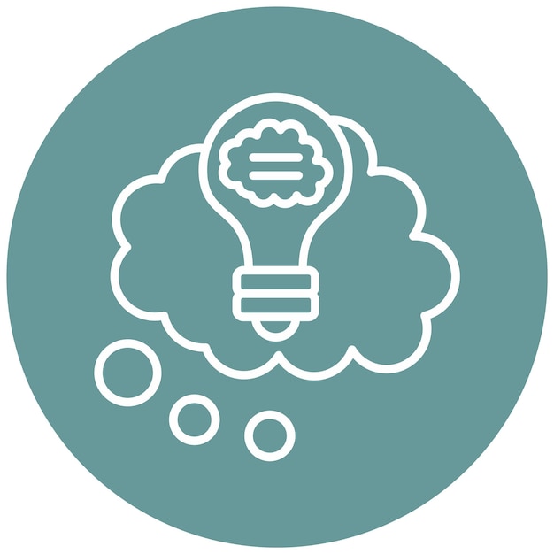 Estilo del icono de la idea de diseño vectorial