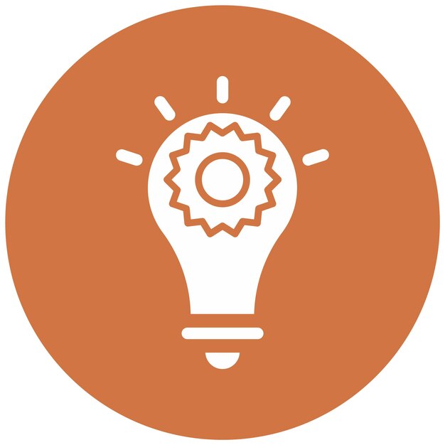 Estilo del icono de la idea de diseño vectorial