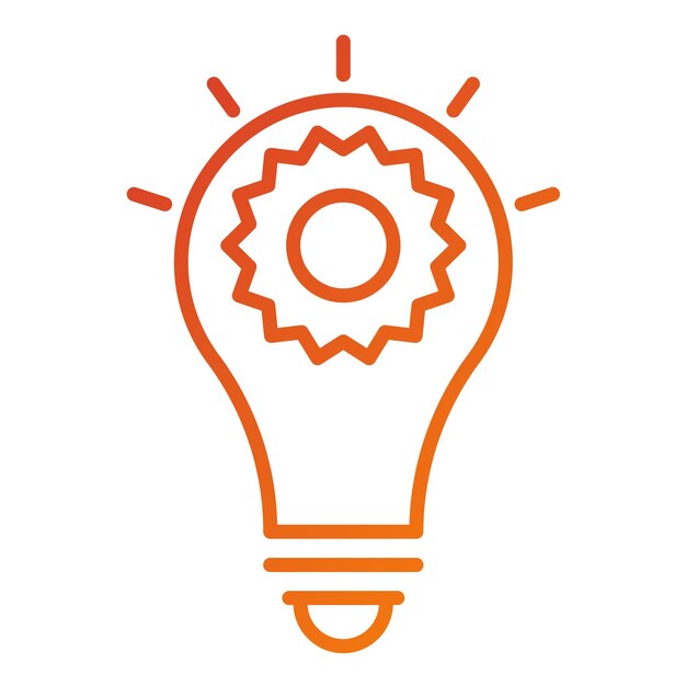 Estilo del icono de la idea de diseño vectorial