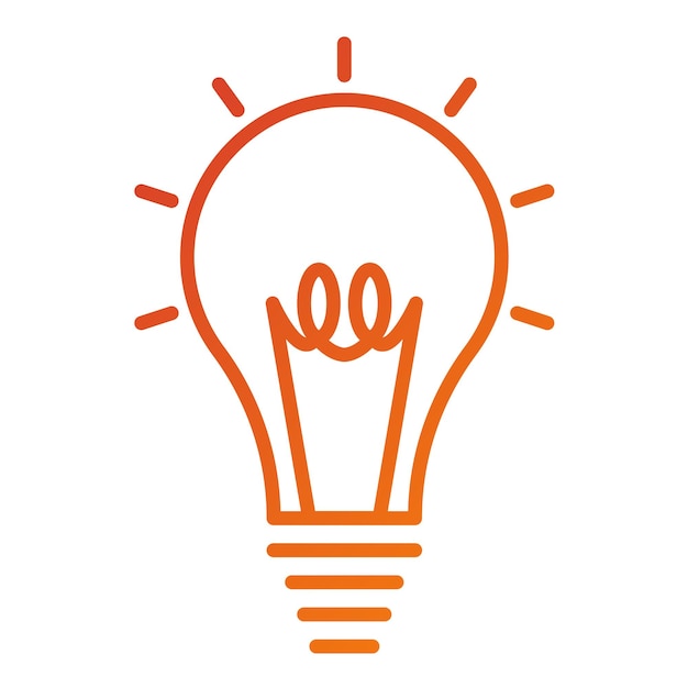 Estilo del icono de la idea de diseño vectorial