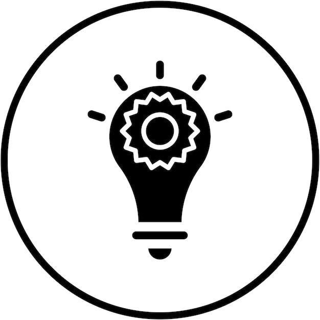 Estilo del icono de la idea de diseño vectorial