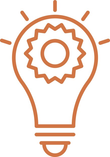 Estilo del icono de la idea de diseño vectorial