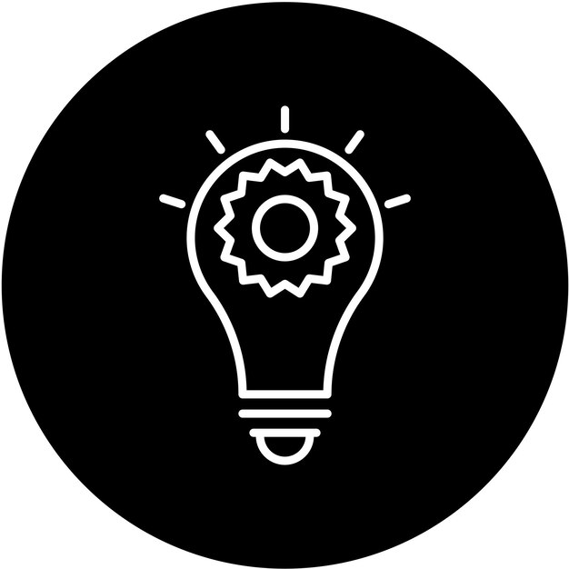 Estilo del icono de la idea de diseño vectorial