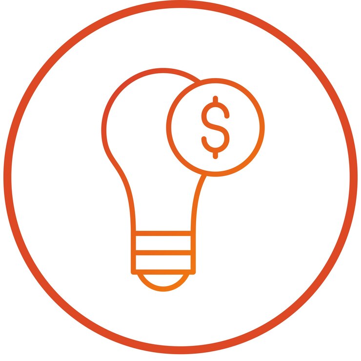Vector estilo del icono de la idea de inversión de diseño vectorial