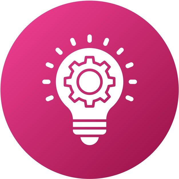 Estilo de icono de idea de negocio de diseño vectorial
