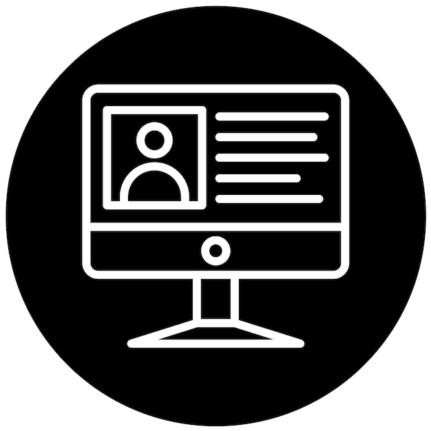 Estilo de icono de identidad digital de diseño vectorial