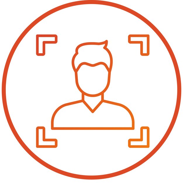 Estilo del icono de identificación del diseño vectorial