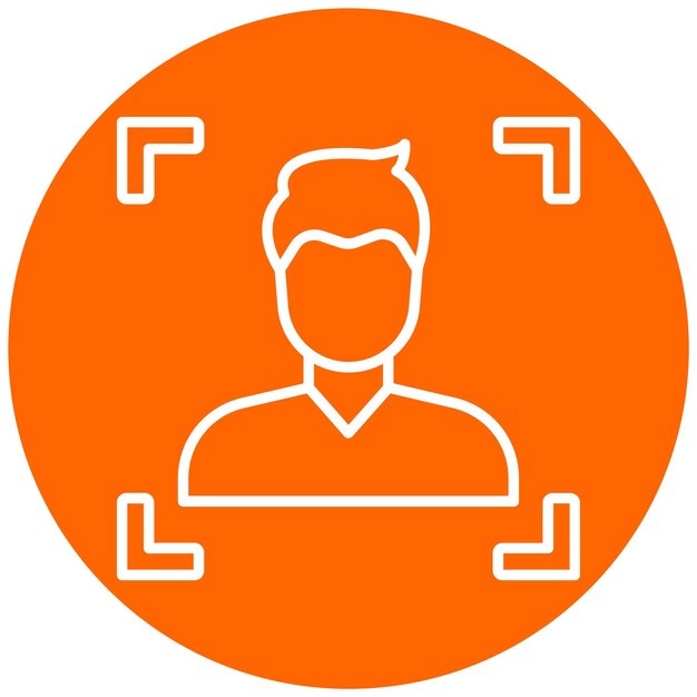 Estilo del icono de identificación del diseño vectorial