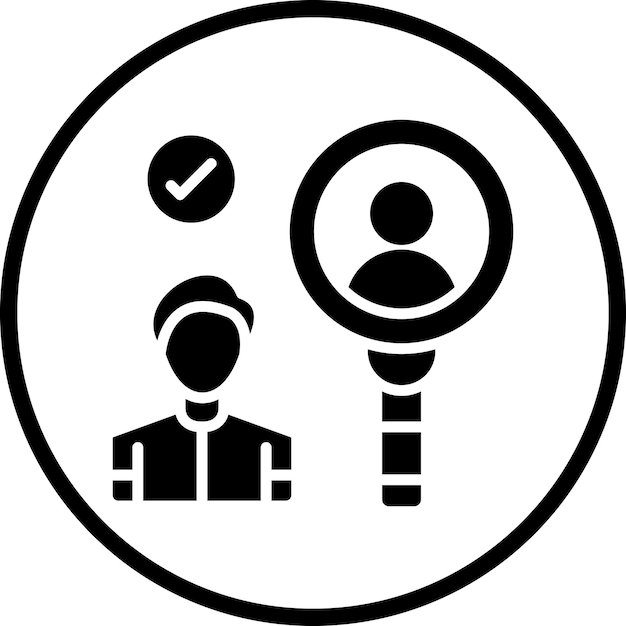 Estilo del icono del identificador de diseño vectorial