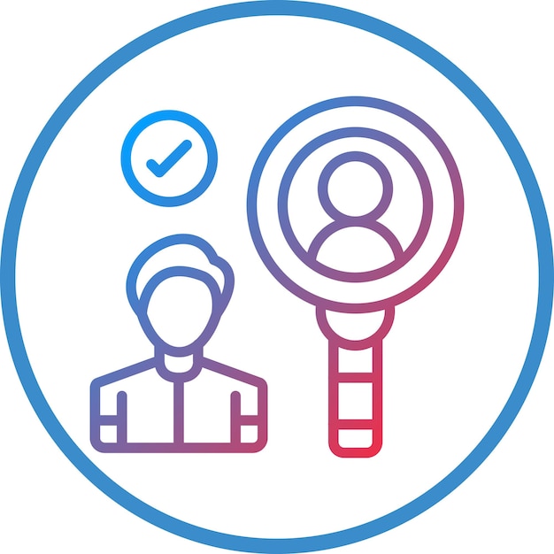 Estilo del icono del identificador de diseño vectorial