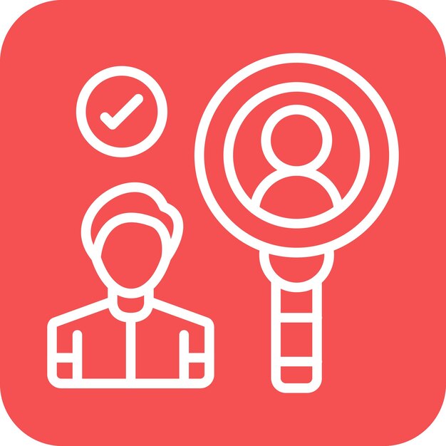Estilo del icono del identificador de diseño vectorial