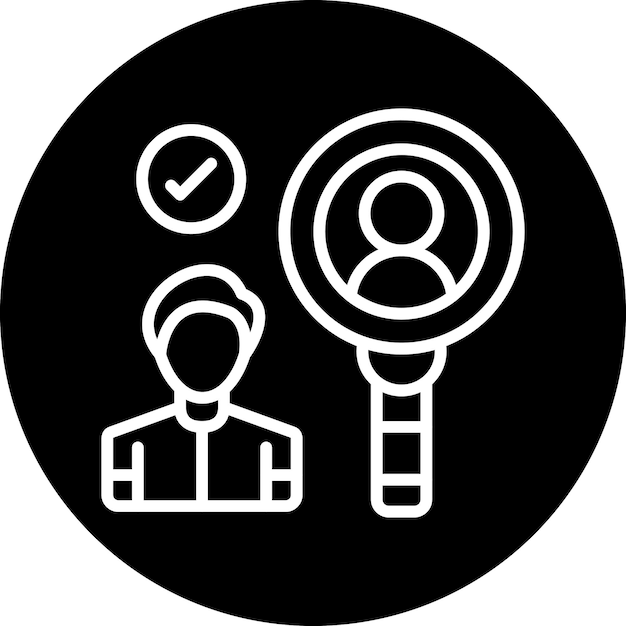 Estilo del icono del identificador de diseño vectorial