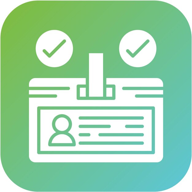 Estilo del icono del identificador de diseño vectorial