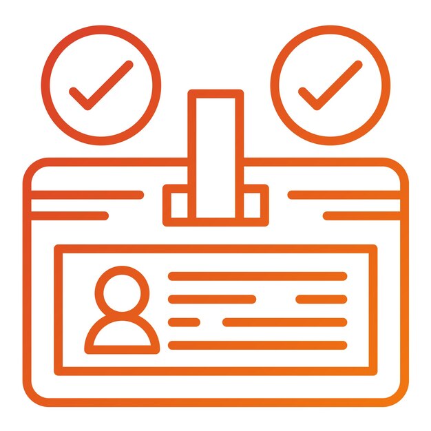 Estilo del icono del identificador de diseño vectorial