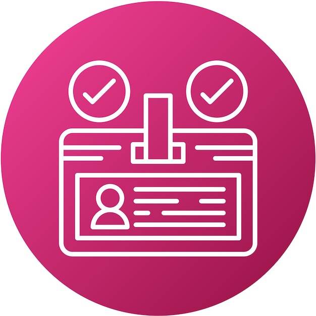 Estilo del icono del identificador de diseño vectorial