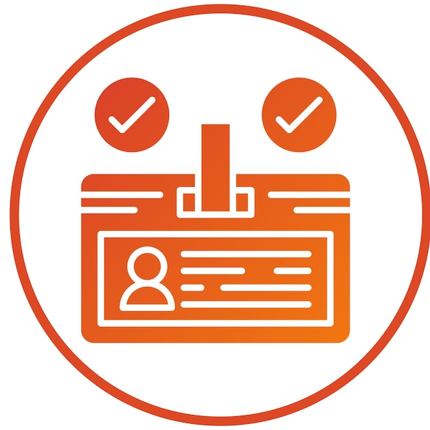 Estilo del icono del identificador de diseño vectorial