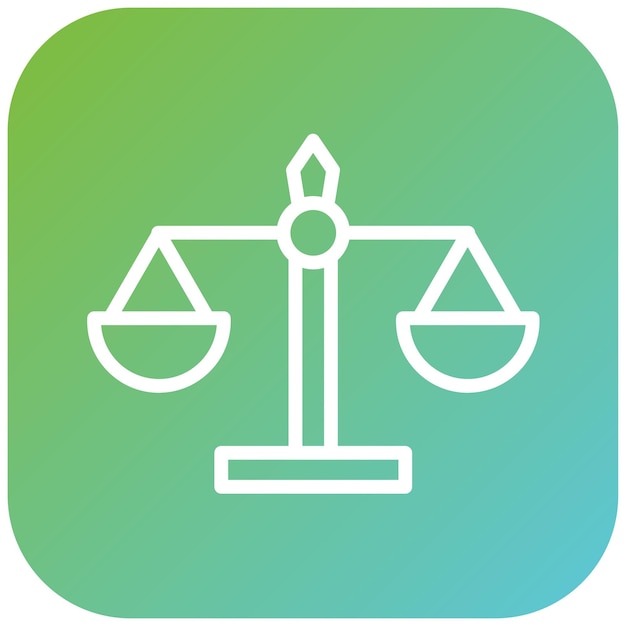 Estilo del icono de igualdad de diseño vectorial
