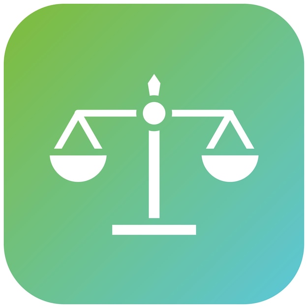 Estilo del icono de igualdad de diseño vectorial