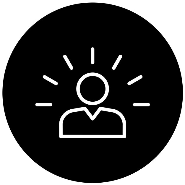 Estilo de icono de iluminación de diseño vectorial