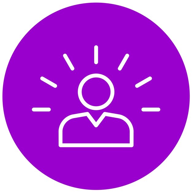 Estilo de icono de iluminación de diseño vectorial