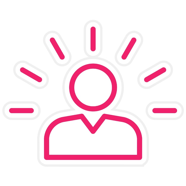Estilo de icono de iluminación de diseño vectorial