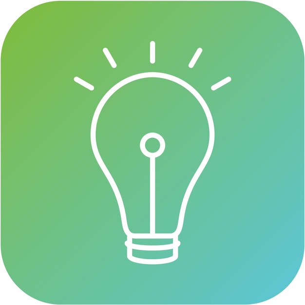 Estilo del icono de iluminación de diseño vectorial