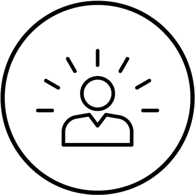 Estilo de icono de iluminación de diseño vectorial