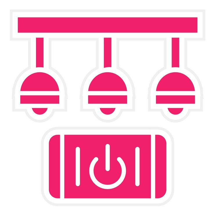 Vector estilo del icono de iluminación inteligente