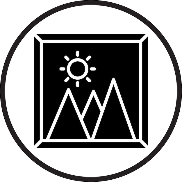 Estilo de icono de la imagen de diseño vectorial