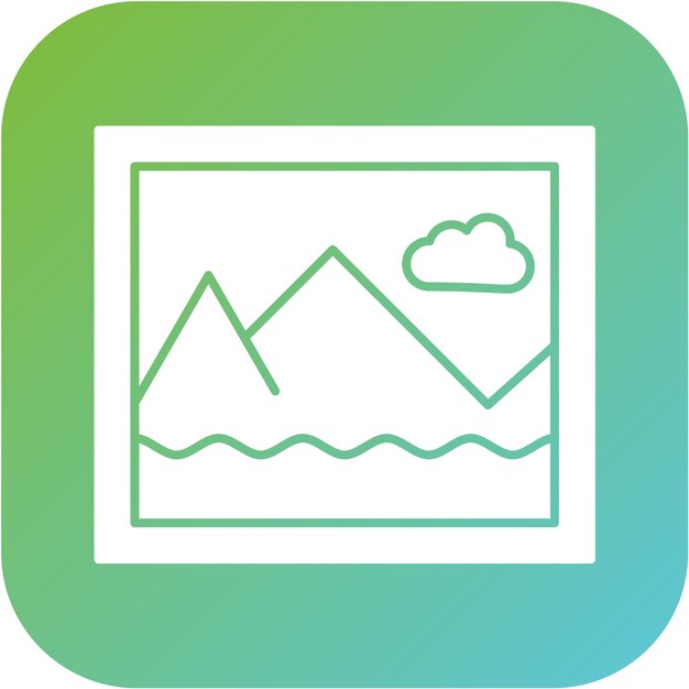Estilo de icono de la imagen de diseño vectorial