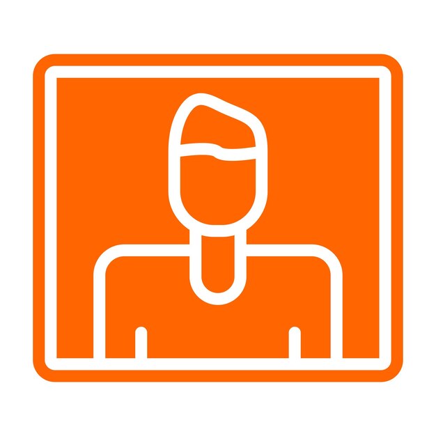 Estilo del icono de la imagen del perfil de diseño vectorial