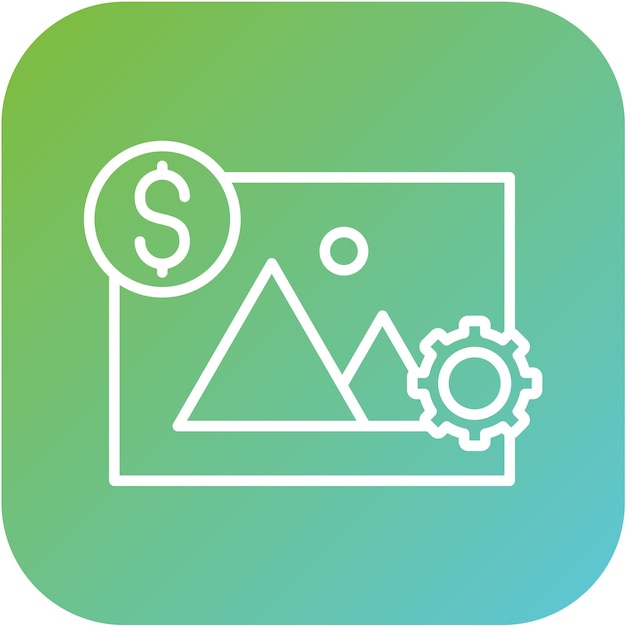 Estilo del icono de la imagen del proyecto de diseño vectorial