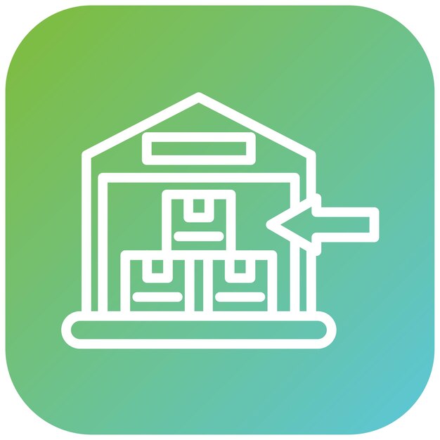 Estilo del icono de importación de diseño vectorial
